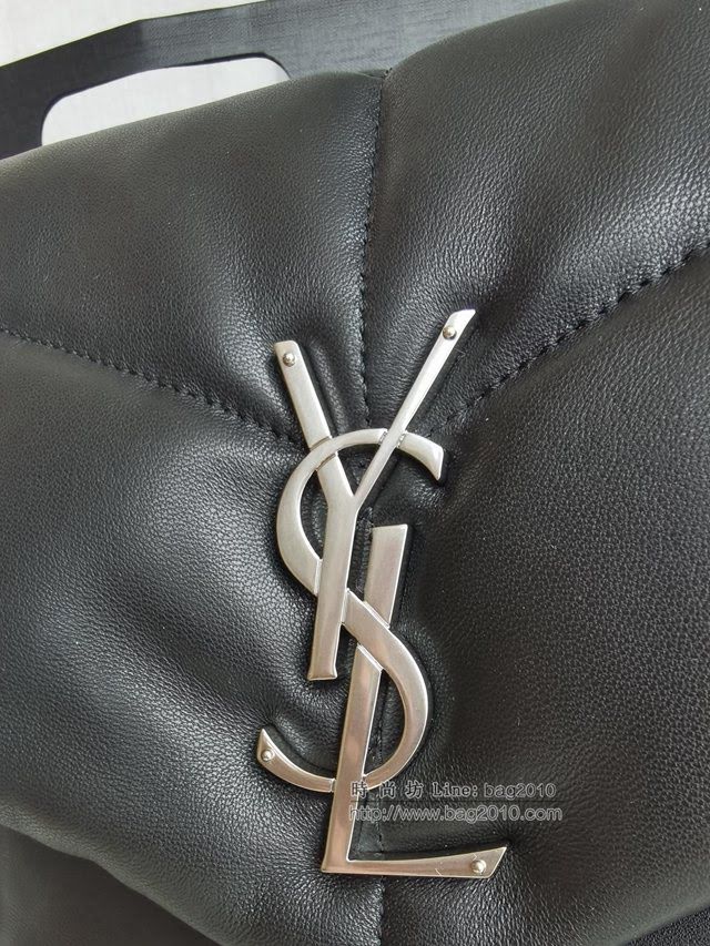 YSL爆款女士包包 聖羅蘭經典款LOULOU PUFFER絎縫小羊皮包 YSL肩背斜挎包 577475  jjh1156